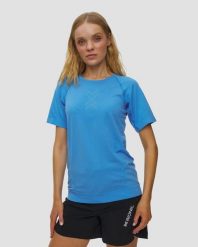 Koszulka damska X-Bionic Xceed Run Shirt Ss A070 ETERNAL ICE. Niebieskie bluzki sportowe damskie X BIONIC, l, bez wzorów, z materiału, bez ramiączek. Za 369.99 zł.