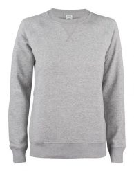 Clique Premium OC Roundneck Women – Damska bluza z bawełny organicznej. Szare bluzy bez kaptura damskie CLIQUE, s, z bawełny. Za 233.08 zł.