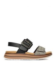 Remonte Sandały CEO-D1J53-02 Czarny. Czarne sandały damskie Remonte, bez wzorów, ze skóry, bez obcasa, na płaskiej podeszwie. Za 379.99 zł.