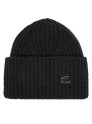 Tommy Hilfiger Czapka Elevated Heritage AW0AW17905 Czarny. Czarne czapki zimowe damskie Tommy Hilfiger, z materiału. Za 199.99 zł.