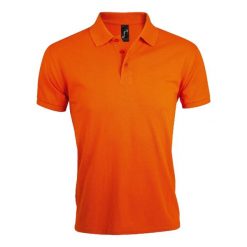 Męska Koszulka Polo Prime. Brązowe koszulki polo męskie SOL'S, l, bez wzorów, bez ramiączek. Za 86.99 zł.