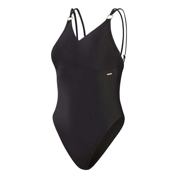 Damski kostium kąpielowy 1-częściowy Speedo Strappy. Czarne stroje jednoczęściowe damskie Speedo, l, bez wzorów. Za 259.99 zł.