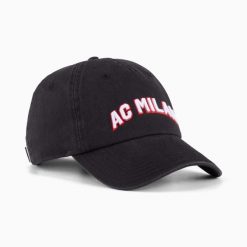 Czapka z daszkiem unisex Puma ACM CULTURE czarna 02706001. Czarne czapki męskie Puma, z aplikacjami, z bawełny. Za 81.26 zł.