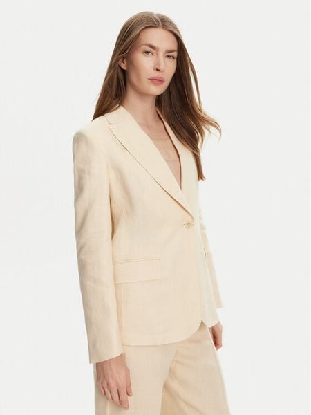 Weekend Max Mara Marynarka Nalut 2515041012 Écru Regular Fit. Marynarki i żakiety damskie Weekend Max Mara, bez wzorów, ze lnu. Za 889.99 zł.