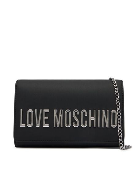LOVE MOSCHINO Torebka JC4103PP1PKD000B Czarny. Czarne torebki klasyczne damskie Love Moschino, bez wzorów, ze skóry, wizytowe, bez kołnierzyka, bez ramiączek. Za 567.99 zł.