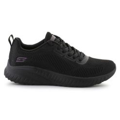 Buty Skechers Bobs Squad Chaos Face Off 117209-BBK czarne. Czarne buty sportowe na co dzień damskie bez wzorów. Za 408.30 zł.