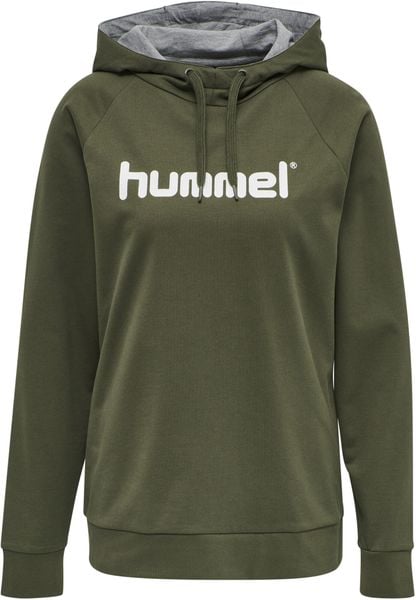 Damska bluza z kapturem Hummel Hmlgo Logo. Szare bluzy z kapturem damskie HUMMEL, s, z bawełny. Za 182.05 zł.