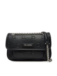 KARL LAGERFELD Torebka A3W30109 Czarny. Czarne listonoszki damskie Karl Lagerfeld, bez wzorów, ze skóry, bez dodatków. Za 699.99 zł.
