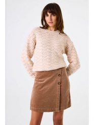 Garcia Spódnica sztruksowa w kolorze jasnobrązowym rozmiar: XS. Brązowe spódniczki damskie Garcia, xs, bez wzorów, ze sztruksu, mini, proste. Za 152.99 zł.