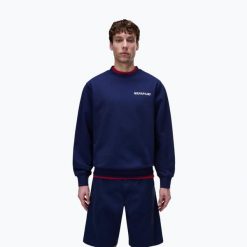 Bluza męska Napapijri Relaxed Fit. Niebieskie bluzy bez kaptura męskie Napapijri, m. Za 329.99 zł.