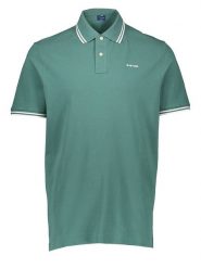 G-Star Koszulka polo w kolorze zielonym rozmiar: M. Zielone koszulki polo męskie G-Star, m, bez wzorów, z bawełny, bez ramiączek. Za 193.24 zł.