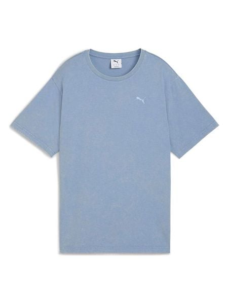 Puma Koszulka w kolorze błękitnym rozmiar: XL. Niebieskie bluzki damskie Puma, xl, bez wzorów, bez kołnierzyka. Za 82.83 zł.