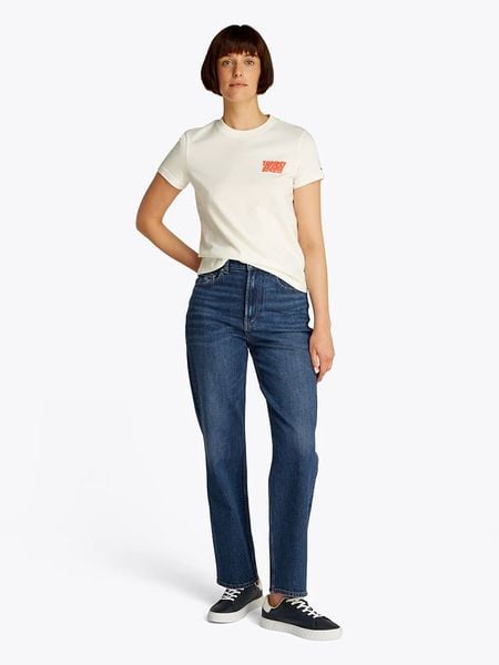 TOMMY JEANS Dżinsy - Regular fit - w kolorze granatowym rozmiar: W29/L32. Niebieskie jeansy damskie Tommy Jeans, z podwyższonym stanem. Za 240.43 zł.