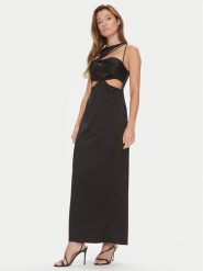 Calvin Klein Sukienka wieczorowa K20K206191 Czarny Slim Fit. Czarne sukienki damskie CALVIN KLEIN, bez wzorów, z wiskozy, wizytowe, bez kołnierzyka, bez ramiączek. Za 1,599.00 zł.