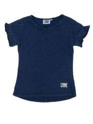 Koszulka z bawełna na co dzień na siłownię. Niebieskie t-shirty damskie LEONE 1947 APPAREL, l, bez wzorów, z bawełny, bez kołnierzyka. Za 63.11 zł.