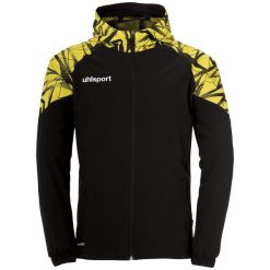Tkana bluza z kapturem Uhlsport Goal 25 Evo. Czarne bluzy z kapturem męskie UHLSPORT, xl, z elastanu. Za 272.65 zł.