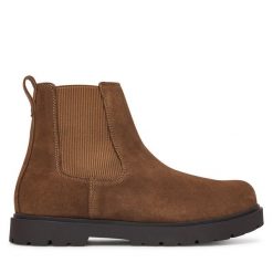 Sztyblety Birkenstock. Brązowe sztyblety męskie Birkenstock, bez zapięcia. Za 854.99 zł.
