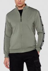 GUESS Zielona męska bluza New Arlo. Zielone bluzy bez kaptura męskie Guess, l, z bawełny. W wyprzedaży za 246.99 zł.