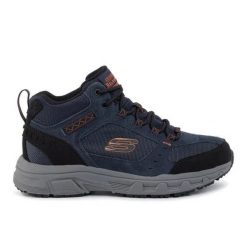 Buty na co dzień trekkingowe męskie SKECHERS OAK CANYON IRONHIDE skóra. Niebieskie buty trekkingowe męskie Skechers, ze skóry, bez zapięcia. Za 258.00 zł.