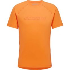 Koszulka szybkoschnąca męska Mammut Selun FL Logo T-Shirt. Brązowe t-shirty męskie Mammut, m, bez wzorów, bez kołnierzyka. Za 240.99 zł.