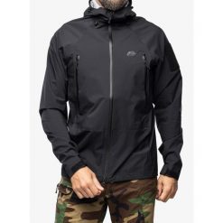 Kurtka przeciwdeszczowa męska Helikon-Tex Squall Hardshel. Zielone kurtki męskie HELIKON-TEX, m, bez wzorów, sportowe, bez kaptura. Za 996.99 zł.