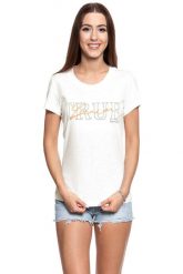 MUSTANG T SHIRT DAMSKI Alexia C Print 1008941 2020. Białe t-shirty damskie Mustang, s, bez wzorów, bez kołnierzyka. W wyprzedaży za 39.99 zł.