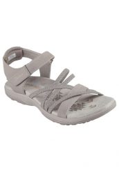 Sandały damskie, Reggae Slim - Meadow Grazer. Brązowe obuwie trekkingowe damskie Skechers. Za 249.99 zł.