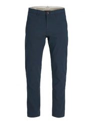 Jack & Jones Spodnie chino w kolorze granatowym rozmiar: W31/L34. Niebieskie spodnie materiałowe męskie Jack & Jones, bez wzorów. Za 100.99 zł.