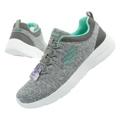 Buty sportowe damskie Skechers Dynamight 2.0. Czarne buty sportowe na co dzień damskie Skechers, bez wzorów, z tkaniny, trekkingowe. Za 199.00 zł.