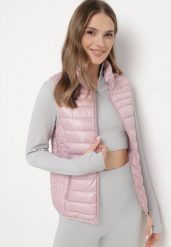 Różowa Kamizelka Pikowana z Kieszonkami i Wysokim Kołnierzem Kendiana. Czerwone kamizelki damskie Born2be, s. Za 34.99 zł.