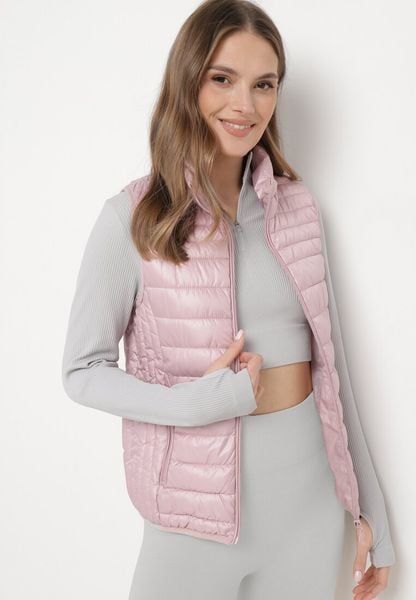 Różowa Kamizelka Pikowana z Kieszonkami i Wysokim Kołnierzem Kendiana. Czerwone kamizelki damskie Born2be, l. Za 79.99 zł.