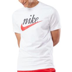 Koszulka sportowa męska Nike DZ3279-100. Białe t-shirty sportowe męskie Nike, m, bez ramiączek, na fitness i siłownię. Za 79.00 zł.