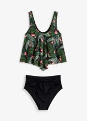 Tankini (2 części). Czarne bikini damskie bonprix, bez wzorów. Za 144.99 zł.