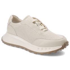 Białe Sneakersy Artiker Stylowe Sportowe Obuwie Damskie. Białe buty sportowe na co dzień damskie Artiker, bez wzorów, ze skóry. Za 179.00 zł.