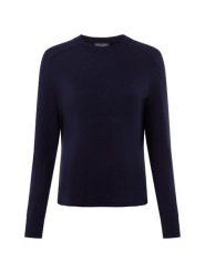 Franco Callegari sweter z czystego kaszmiru Kobiety Kaszmir niebieski, XXL. Niebieskie swetry klasyczne damskie Franco Callegari, xxl, z kaszmiru, bez kołnierzyka. Za 479.95 zł.
