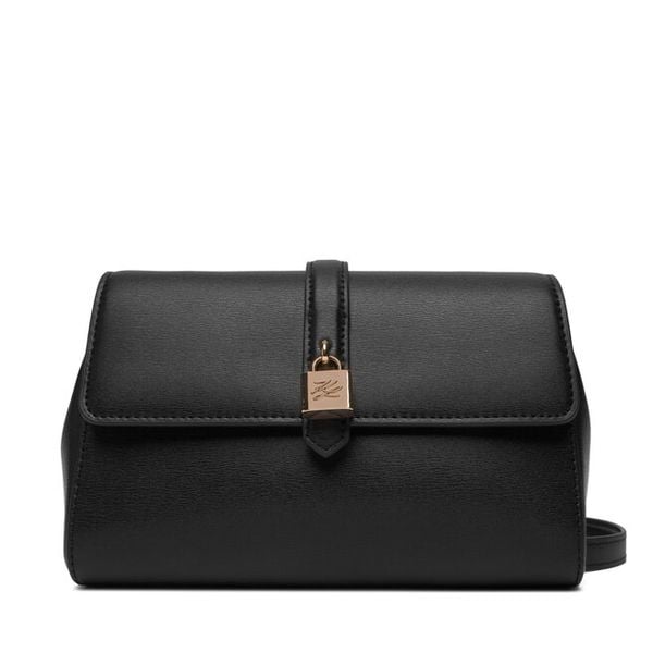 Torebka KARL LAGERFELD. Czarne listonoszki damskie Karl Lagerfeld, bez wzorów, bez dodatków. Za 821.99 zł.