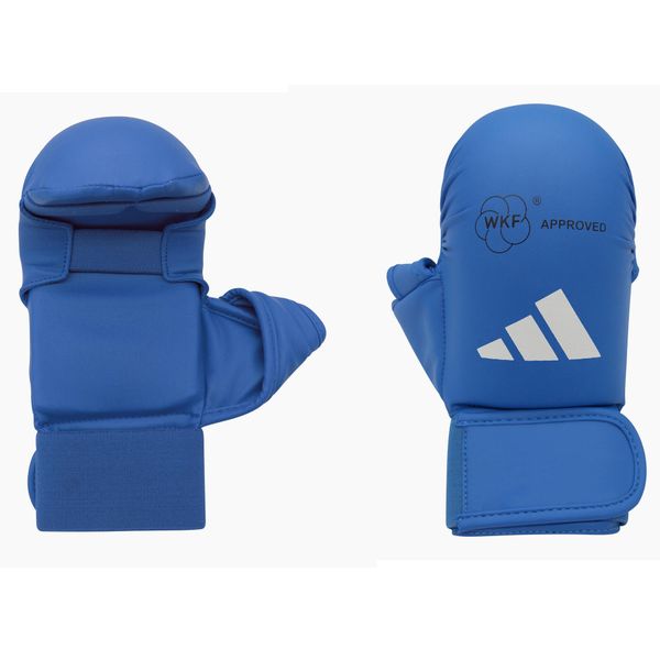 Rękawiczki bez palców z TH adidas WKF. Niebieskie rękawiczki damskie Adidas, bez wzorów. Za 172.50 zł.