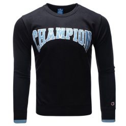 Bluza męska sportowa Champion 215748-S21-KK001. Czarne bluzy bez kaptura męskie CHAMPION, m. Za 119.00 zł.