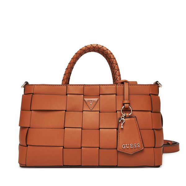 Torebka Guess. Brązowe torebki klasyczne damskie Guess, z aplikacjami, bez dodatków. Za 359.99 zł.