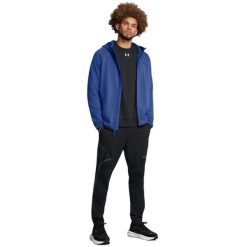Męska kurtka dresowa Unstoppable (Niebieska). Niebieskie kurtki męskie Under Armour, l, bez wzorów, z bawełny, sportowe, z kapturem. Za 474.55 zł.