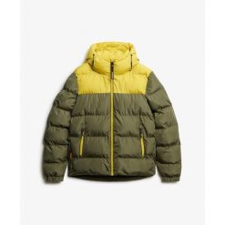 Kurtka puchowa Superdry Shooting. Zielone kurtki męskie Superdry., m, bez wzorów, z puchu, eleganckie, bez kaptura. Za 632.35 zł.