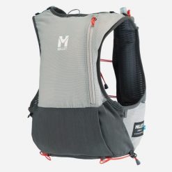 Plecak do biegania Millet Intense 5 L na softflaski. Szare plecaki damskie Millet, bez wzorów, z materiału. Za 429.00 zł.