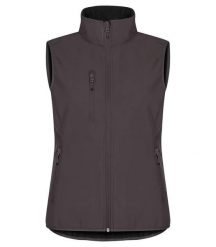 Clique Classic Softshell Vest Women – 3-warstwowa softshell z recyklingu. Szare kurtki softshell damskie CLIQUE, m, bez wzorów, z polaru. Za 230.07 zł.