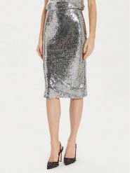 Artigli Spódnica ołówkowa ACGO000516 Srebrny Regular Fit. Szare spódniczki damskie Artigli, bez wzorów, z syntetyku, ołówkowe. Za 159.99 zł.