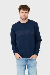 AERONAUTICA MILITARE Granatowa bluza. Niebieskie bluzy bez kaptura męskie AERONAUTICA MILITARE, m. W wyprzedaży za 409.99 zł.