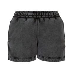 Szorty Damskie Stone Wash. Czarne szorty damskie Urban Classics, bez wzorów, sportowe. Za 139.99 zł.