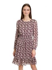 CARTOON Sukienka w kolorze bordowym rozmiar: 38. Czerwone sukienki damskie Cartoon, bez wzorów, bez kołnierzyka, bez ramiączek, midi. Za 170.45 zł.