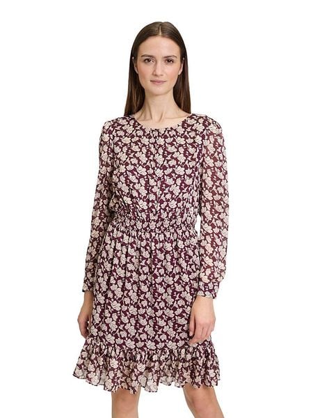 CARTOON Sukienka w kolorze bordowym rozmiar: 38. Czerwone sukienki damskie Cartoon, bez wzorów, bez kołnierzyka, bez ramiączek, midi. Za 170.45 zł.