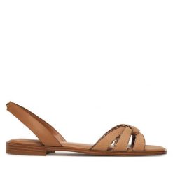 Sandały Aldo. Brązowe sandały damskie Aldo, bez wzorów, bez obcasa, na płaskiej podeszwie. Za 269.99 zł.