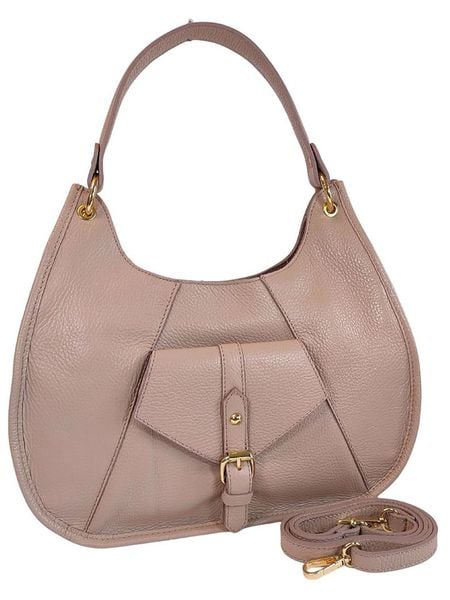 ORE10 Skórzana torebka "Miser" w kolorze jasnoróżowym - 35 x 30 x 9 cm rozmiar: onesize. Różowe torebki klasyczne damskie ORE10, bez wzorów, z materiału, bez dodatków. Za 347.99 zł.